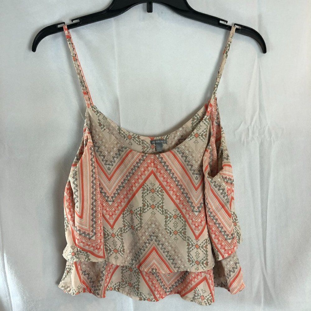 Charlotte Russe Spaghetti Strap crop Top size L KS